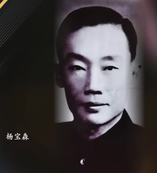 央视《典藏》「京剧《上天台》 演唱:杨宝森」节目中展示的杨宝森便装肖像