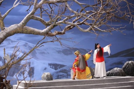 京剧电影《曹操与杨修》剧照:雪景场面